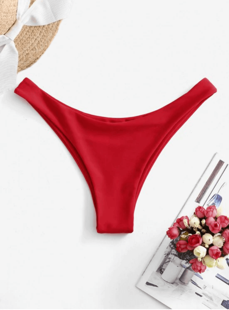 Denver Thong Bottoms -  Sexy Beaches Swimwear   , Check out our red cheeky bikini selection for the very best in unique or custom, cheeky red thong bottoms