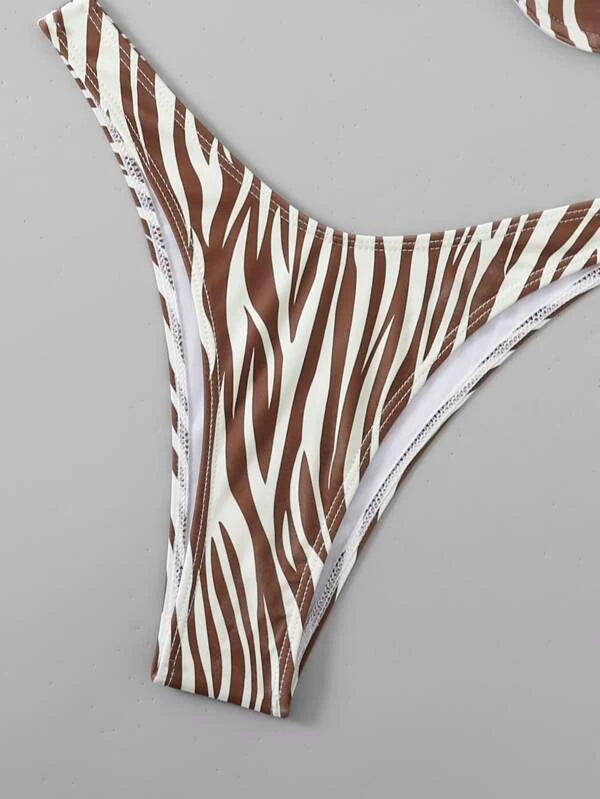 Mocha Zebra Bikini