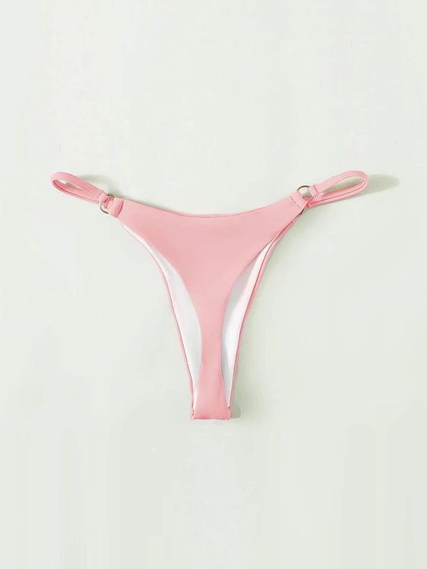 Jagger High Cut Thong Bikini Bottoms